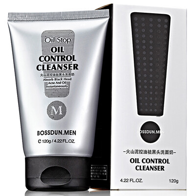 Boston man volcanic mud control oil blackhead cleanser 120g (clean oil shrink pores to blackheads
Boston man volcanic mud control oil blackhead cleanser 120g (clean oil shrink pores to blackheads