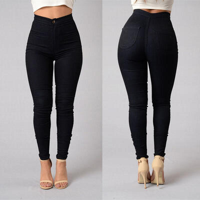 CANISWomen Pencil Stretch Casual Look Denim Skinny Jeans Pants High Waist Trousers 01
CANISWomen Pencil Stretch Casual Look Denim Skinny Jeans Pants High Waist Trousers 01