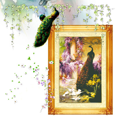 embroider DIY DMC Cross stitchSets For Embroidery kits Beautiful garden Peacock factory direct sale
embroider DIY DMC Cross stitchSets For Embroidery kits Beautiful garden Peacock factory direct sale
