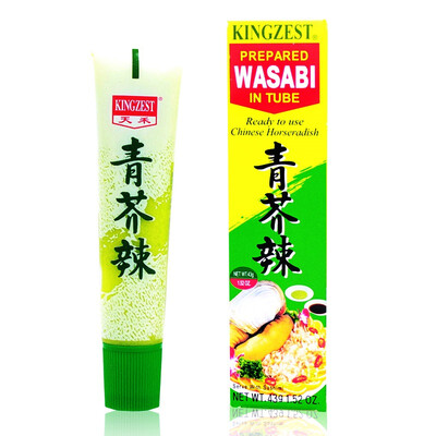Tianhe Sushi ingredients tool green mustard spicy mustard sauce horseradish 43g box
Tianhe Sushi ingredients tool green mustard spicy mustard sauce horseradish 43g box
