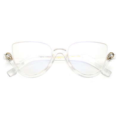 Peekaboo clear crystal half frame cat eye eye glasses women optical vintage black designer brand eyewear frames women ladies
Peekaboo clear crystal half frame cat eye eye glasses women optical vintage black designer brand eyewear frames women ladies