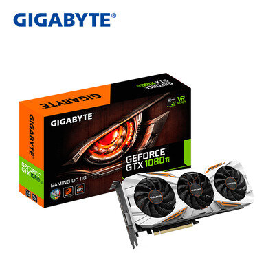 Gigabyte (GIGABYTE) GTX 1080Ti Gaming OC 1518-1657MHz / 11010MHz 11G / 352bit GDDR5X куриные графики
Gigabyte (GIGABYTE) GTX 1080Ti Gaming OC 1518-1657MHz / 11010MHz 11G / 352bit GDDR5X куриные графики