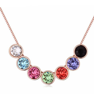 Colorful Rhinestone Rainbow Necklaces Pendants For Women Austrian Crystal Beads Box Chain Necklace 20099
Colorful Rhinestone Rainbow Necklaces Pendants For Women Austrian Crystal Beads Box Chain Necklace 20099