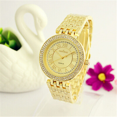 New Luxury Rhinestone Golden Women Watches CONTENA Fashion Dress Watch Full Steel Ladies Vintage Elegant Wristwatch
New Luxury Rhinestone Golden Women Watches CONTENA Fashion Dress Watch Full Steel Ladies Vintage Elegant Wristwatch