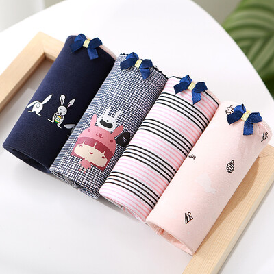 Arctic cashmere trousers female fresh&lovely cartoon ladies underwear comfortable breathable stripe hit color cotton waist pants 4 boxed code
Arctic cashmere trousers female fresh&lovely cartoon ladies underwear comfortable breathable stripe hit color cotton waist pants 4 boxed code