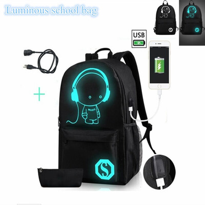 Fashion Noctilucent Men's Backpack Anime Luminous Backpack Teenagers Men Women's Student Cartoon School Bags Casual Backpack
Fashion Noctilucent Men's Backpack Anime Luminous Backpack Teenagers Men Women's Student Cartoon School Bags Casual Backpack