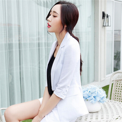 Womens Linen Casual Blazers Elegant Autumn Office Business Outwear Jacket Top Blazer Half Sleeve Single Button Slim Wear to Work
Womens Linen Casual Blazers Elegant Autumn Office Business Outwear Jacket Top Blazer Half Sleeve Single Button Slim Wear to Work
