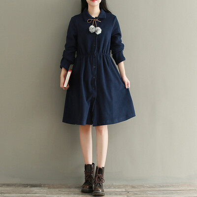 City plus CITYPLUS 2017 autumn and winter new women's literature retro tweed Slim long-sleeved dress skirt long section dress CWQZ178460 Navy blue M
City plus CITYPLUS 2017 autumn and winter new women's literature retro tweed Slim long-sleeved dress skirt long section dress CWQZ178460 Navy blue M