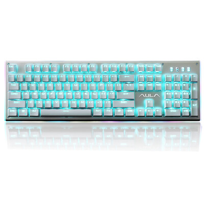 Tarantula (AULA) Catcher light blue light mechanical keyboard without red 104 key game keyboard mechanical axis Silver Edition
Tarantula (AULA) Catcher light blue light mechanical keyboard without red 104 key game keyboard mechanical axis Silver Edition