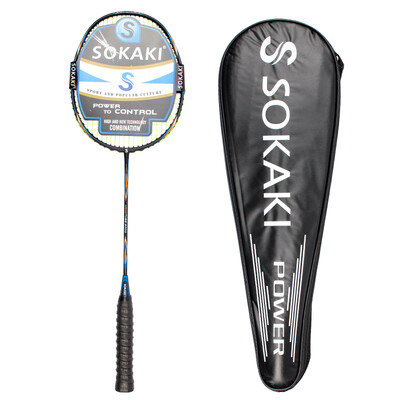 Sokaqi SOKAKI full carbon badminton racket 1 stick has threaded 22 pounds wrapped hand gel
Sokaqi SOKAKI full carbon badminton racket 1 stick has threaded 22 pounds wrapped hand gel