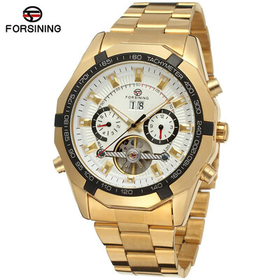 Forsining Mens Watch New Luxury Automatic Stainless Steel Bracelet Vogue Mechanical Wristwatch Elegant Calendar Clock
Forsining Mens Watch New Luxury Automatic Stainless Steel Bracelet Vogue Mechanical Wristwatch Elegant Calendar Clock