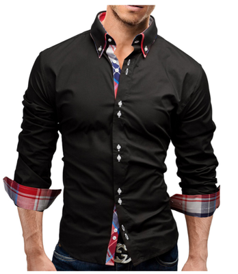 Brand 2017 Fashion Male Shirt Long-Sleeves Tops Double collar business shirt Mens Dress Shirts Slim Men Shirt 3XL
Brand 2017 Fashion Male Shirt Long-Sleeves Tops Double collar business shirt Mens Dress Shirts Slim Men Shirt 3XL
