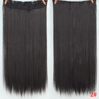 22 inch(55cm) Long Straight Women Clip in Hair Extensions Black Brown High Tempreture Synthetic Hairpiece
22 inch(55cm) Long Straight Women Clip in Hair Extensions Black Brown High Tempreture Synthetic Hairpiece