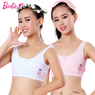 Barbie BARBIE 2 piece student underwear vest cotton girl bra development period cotton fabric ABY3002 75A
Barbie BARBIE 2 piece student underwear vest cotton girl bra development period cotton fabric ABY3002 75A