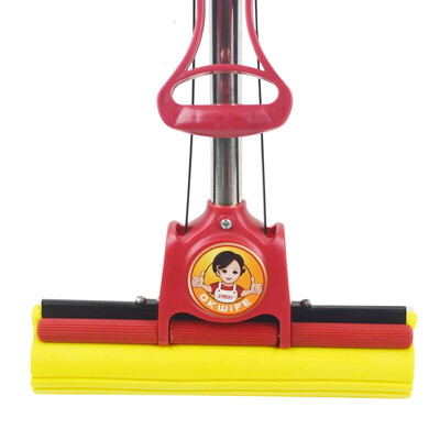 Good wife 27CM plastic cotton mop single roller squeeze water sponge mop a total of 2 head
Good wife 27CM plastic cotton mop single roller squeeze water sponge mop a total of 2 head