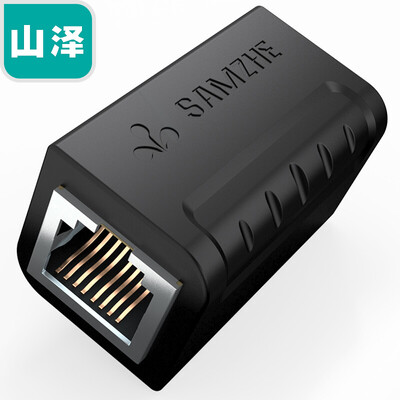Shanze SAMZHE network through the first RJ45 cable connector 5 categories 6 class 7 pairs of connectors double head module computer network cable extension straight head black SZ-ZTH1010
Shanze SAMZHE network through the first RJ45 cable connector 5 categories 6 class 7 pairs of connectors double head module computer network cable extension straight head black SZ-ZTH1010