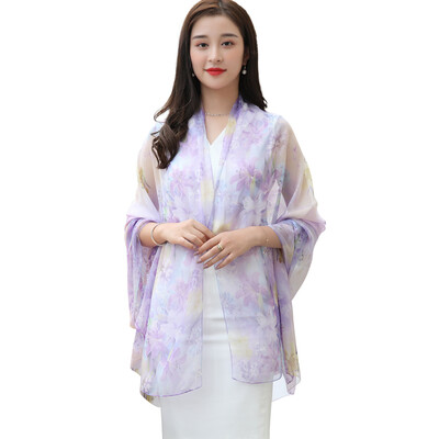 One meter painting yarn yimihuasha silk scarf female spring&summer autumn sun protection air conditioning shawl scarf beach towel dual-use lily leisurely purple
One meter painting yarn yimihuasha silk scarf female spring&summer autumn sun protection air conditioning shawl scarf beach towel dual-use lily leisurely purple