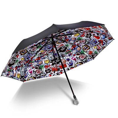 iRain Umbnella Sun Protection Folding UV Umbrella Rain Umbrella Sun Umbrella Tri-fold Umbrella Black Umbrella Crystal
iRain Umbnella Sun Protection Folding UV Umbrella Rain Umbrella Sun Umbrella Tri-fold Umbrella Black Umbrella Crystal