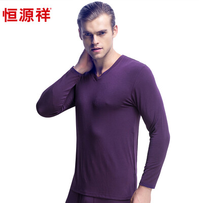 HengYuanXiang men's thin warm underwear set with round collar
HengYuanXiang men's thin warm underwear set with round collar