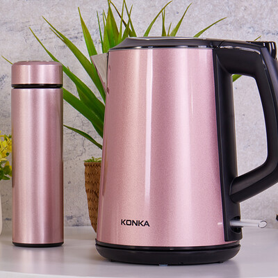 KONKA KEK-15DG1589 Electric Kettle 304 Stainless Steel Seamless Interior Double Wall Cool Touch 1.5L with Vacuum Insulated Bottle
KONKA KEK-15DG1589 Electric Kettle 304 Stainless Steel Seamless Interior Double Wall Cool Touch 1.5L with Vacuum Insulated Bottle