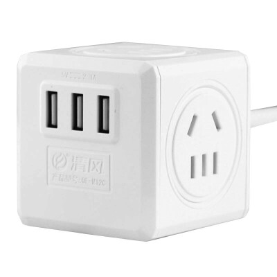 Breeze kyfen QF-M12C intelligent lightning protection cube socket 3 mouth USB plug power conversion plug converter white 18 m
Breeze kyfen QF-M12C intelligent lightning protection cube socket 3 mouth USB plug power conversion plug converter white 18 m