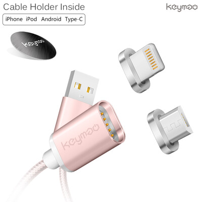 Keymao Magnetic Phone Kabel Data Lightning Charger Cable 2-in-1 Micro USB for Iphone Android
Keymao Magnetic Phone Kabel Data Lightning Charger Cable 2-in-1 Micro USB for Iphone Android