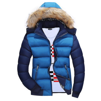 Detachable hooded men 's fight color cotton thick cotton jacket jacket warm wool collar high - grade cotton
Detachable hooded men 's fight color cotton thick cotton jacket jacket warm wool collar high - grade cotton