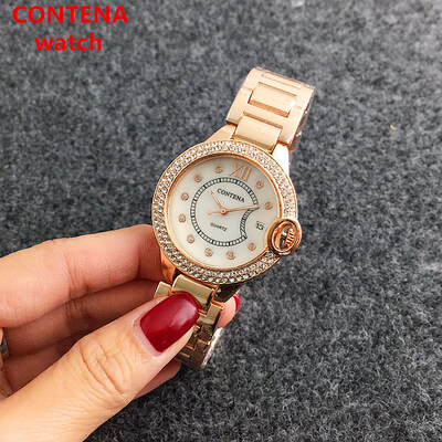 CONTENA Luxury Rhinestone Women Dress Watches Fashion Ladies Quartz Watch Business Wristwatch Female Clock
CONTENA Luxury Rhinestone Women Dress Watches Fashion Ladies Quartz Watch Business Wristwatch Female Clock