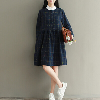 City plus CITYPLUS 2017 autumn&winter new women&39s art wild grid lattice collar long paragraph dress CWQZ178463 dark blue
City plus CITYPLUS 2017 autumn&winter new women&39s art wild grid lattice collar long paragraph dress CWQZ178463 dark blue