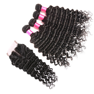 BHF Hair Virgin Hair 4 Bundles With Closure 8A Brazilian Deep Curly Virgin Hair Free Shipping
BHF Hair Virgin Hair 4 Bundles With Closure 8A Brazilian Deep Curly Virgin Hair Free Shipping