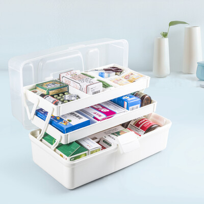Vilscijon Victoria plastic storage box home medicine box multi-function first aid box sealed multi-layer pill box white medium 6616
Vilscijon Victoria plastic storage box home medicine box multi-function first aid box sealed multi-layer pill box white medium 6616