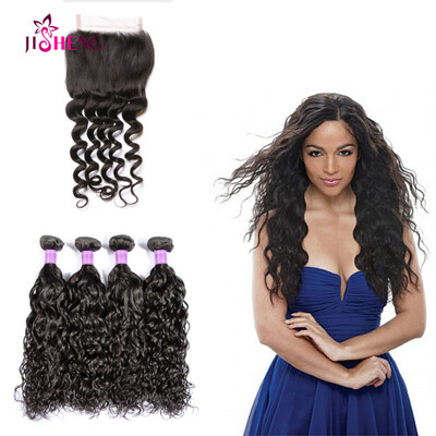 SQ Indian Hair Water 4 Bundles with Lace Closure 8A Grade 100 Unprocessed Virgin Human Hair Weave with Baby Hair Free part
SQ Indian Hair Water 4 Bundles with Lace Closure 8A Grade 100 Unprocessed Virgin Human Hair Weave with Baby Hair Free part