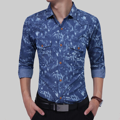 Brand 2017 Fashion Print Male Shirt Long-Sleeves Tops Classic Cowboy Series Mens Dress Shirts Slim Men Shirt 2XL DSAA
Brand 2017 Fashion Print Male Shirt Long-Sleeves Tops Classic Cowboy Series Mens Dress Shirts Slim Men Shirt 2XL DSAA