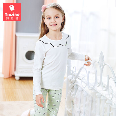 Feno bird TINSINO children's underwear suit girl big child long sleeve home service pajamas baby long sleeve elastic autumn clothes pants suit Variety cat light bean green 120
Feno bird TINSINO children's underwear suit girl big child long sleeve home service pajamas baby long sleeve elastic autumn clothes pants suit Variety cat light bean green 120