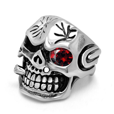 Мужчины Красный CZ Diamond 316l из нержавеющей стали Кольцо Череп Ретро Стиль Панк Винтаж Мода ювелирные изделия SA853
Мужчины Красный CZ Diamond 316l из нержавеющей стали Кольцо Череп Ретро Стиль Панк Винтаж Мода ювелирные изделия SA853