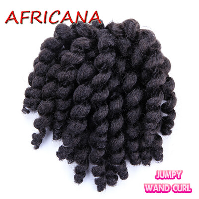 8 inch 80g Jumpy Wand Curl Jamaican Bounce Crochet Hair 22 Roots African Synthetic Braiding Hair Low Temperature Fiber
8 inch 80g Jumpy Wand Curl Jamaican Bounce Crochet Hair 22 Roots African Synthetic Braiding Hair Low Temperature Fiber