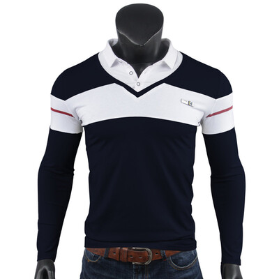 SHUYI Men Fall New Cotton Lapel POLO Shirt Foreign Trade Fight Color Slim Mens T-shirt Shirt Collar
SHUYI Men Fall New Cotton Lapel POLO Shirt Foreign Trade Fight Color Slim Mens T-shirt Shirt Collar