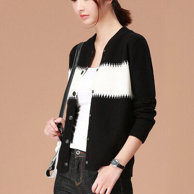 City plus CITYPLUS 2017 autumn and winter new women's arts and crafts wild fight sweater sweater knitted jacket CWWT178566 black M
City plus CITYPLUS 2017 autumn and winter new women's arts and crafts wild fight sweater sweater knitted jacket CWWT178566 black M