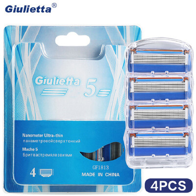 Giulietta Razor Blade Holder 4pcs High Quality Face Care Shaving Razor Blade For Men F5 Blades GF1813
Giulietta Razor Blade Holder 4pcs High Quality Face Care Shaving Razor Blade For Men F5 Blades GF1813