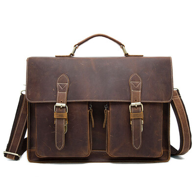 DALFR Genuine Leather Messenger Bags for Men 19 Inch Vintage Bags Crazy Horse Leather Handbags for Men Famous Brand Briefcase
DALFR Genuine Leather Messenger Bags for Men 19 Inch Vintage Bags Crazy Horse Leather Handbags for Men Famous Brand Briefcase
