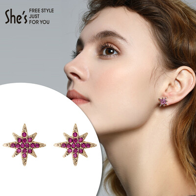 Shes (She's) Jewelry Earrings Earrings Vintage Stars Simple temperament Earrings A0 Red One Size
Shes (She's) Jewelry Earrings Earrings Vintage Stars Simple temperament Earrings A0 Red One Size