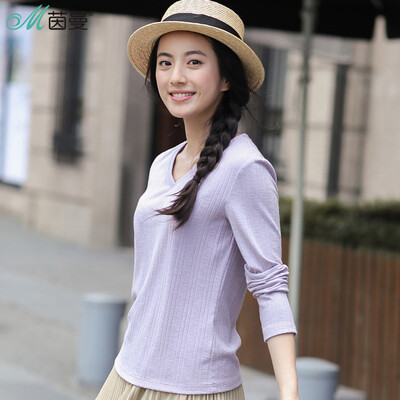 Yan Man INMAN 2017 autumn new V-neck long sleeve ribbed primer T-shirt shirt female 1873021264 flower gray
Yan Man INMAN 2017 autumn new V-neck long sleeve ribbed primer T-shirt shirt female 1873021264 flower gray