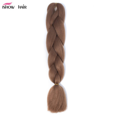 Ishow 24inch Synthetic Braiding Hair Pure Color HighTemperature KanekalonJumbo Braid Hair Extensions Crochet Yaki Texture 1pc/100g
Ishow 24inch Synthetic Braiding Hair Pure Color HighTemperature KanekalonJumbo Braid Hair Extensions Crochet Yaki Texture 1pc/100g