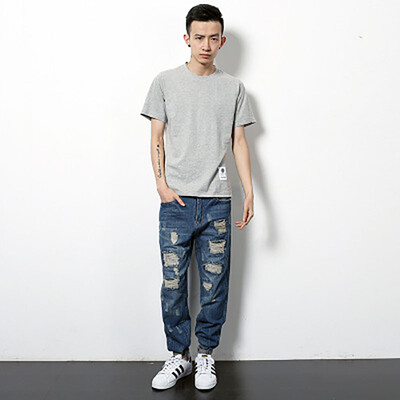 Men's basic models T-shirt summer hot color round neck cotton short-sleeved T-shirt male
Men's basic models T-shirt summer hot color round neck cotton short-sleeved T-shirt male
