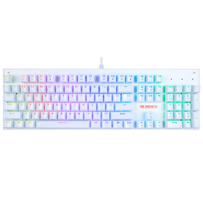 Основные игроки (первый игрок) Танец K3 RGB сменного кристалл оси механической клавиатуры Колпачки белого чай ключ вал 104 
Основные игроки (первый игрок) Танец K3 RGB сменного кристалл оси механической клавиатуры Колпачки белого чай ключ вал 104