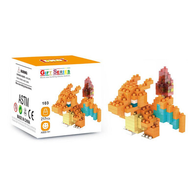 LNO 217Pcs Charizard Pokemon Building Block Educational Toy for Cooperation Ability Improvement - Orange
LNO 217Pcs Charizard Pokemon Building Block Educational Toy for Cooperation Ability Improvement - Orange