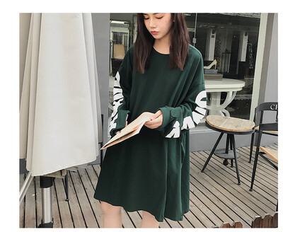 2017 fashion new autumn new loose in the long section of the sweater women round neck collar letters printed long sleeves shirt
2017 fashion new autumn new loose in the long section of the sweater women round neck collar letters printed long sleeves shirt