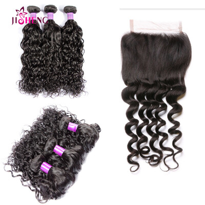 SQ Hair Brazilian Water Wave Virgin Hair With Closure 100 Human Hair Natural Wet And Wavy Hair 3 Bundles With Lace Closure
SQ Hair Brazilian Water Wave Virgin Hair With Closure 100 Human Hair Natural Wet And Wavy Hair 3 Bundles With Lace Closure