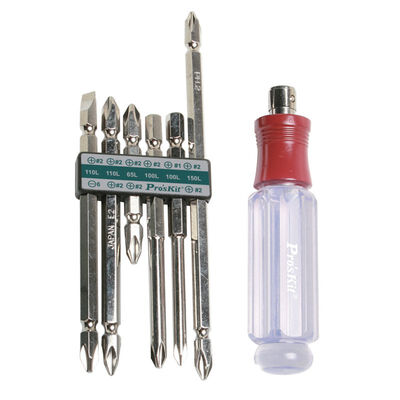 Proskit SW-9109D 7-in-1 Red Neck PVC Double-head Screwdriver Set Screwdriver Set
Proskit SW-9109D 7-in-1 Red Neck PVC Double-head Screwdriver Set Screwdriver Set