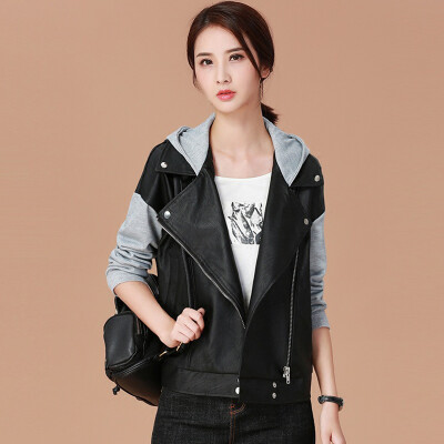 City plus CIYPLUS 2017 autumn and winter new women loose wild coat hood hit color splicing PU leather clothing CWWT179158 black L
City plus CIYPLUS 2017 autumn and winter new women loose wild coat hood hit color splicing PU leather clothing CWWT179158 black L